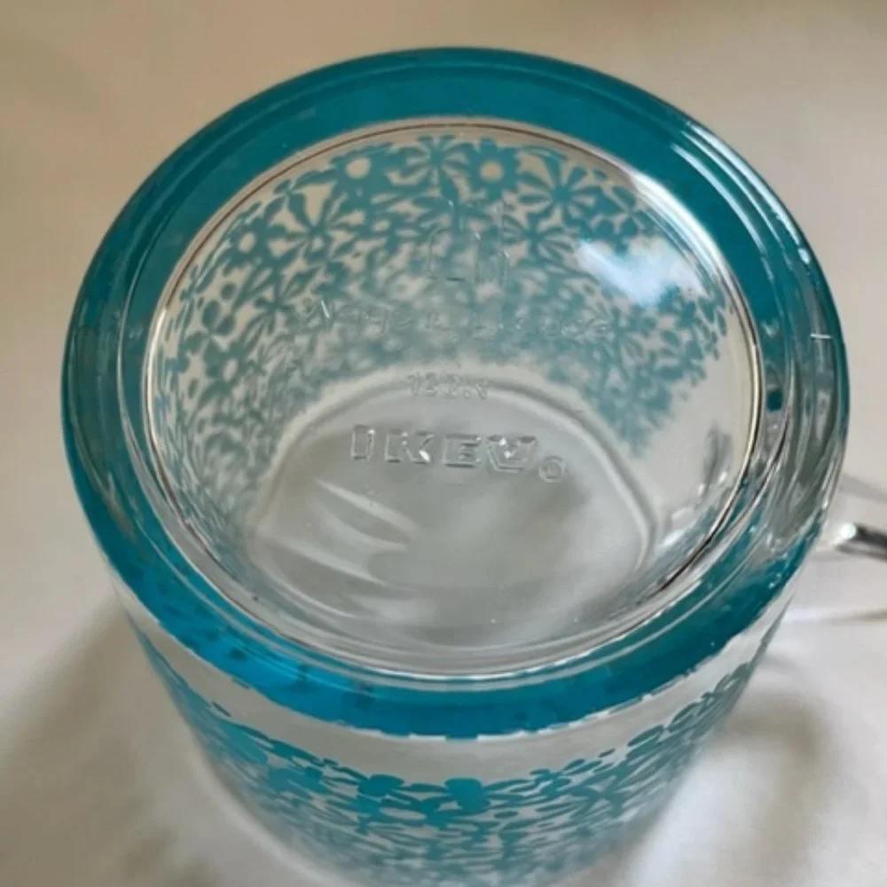 Vintage IKEA Blue Flower Mug